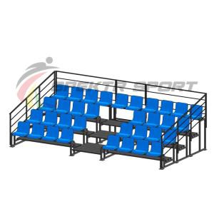 Купить Трибуна для зрителей 4 ряда на 34 места с перилами в Пятигорске 